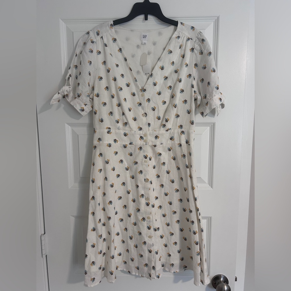 GAP Cream Floral Mini Dress